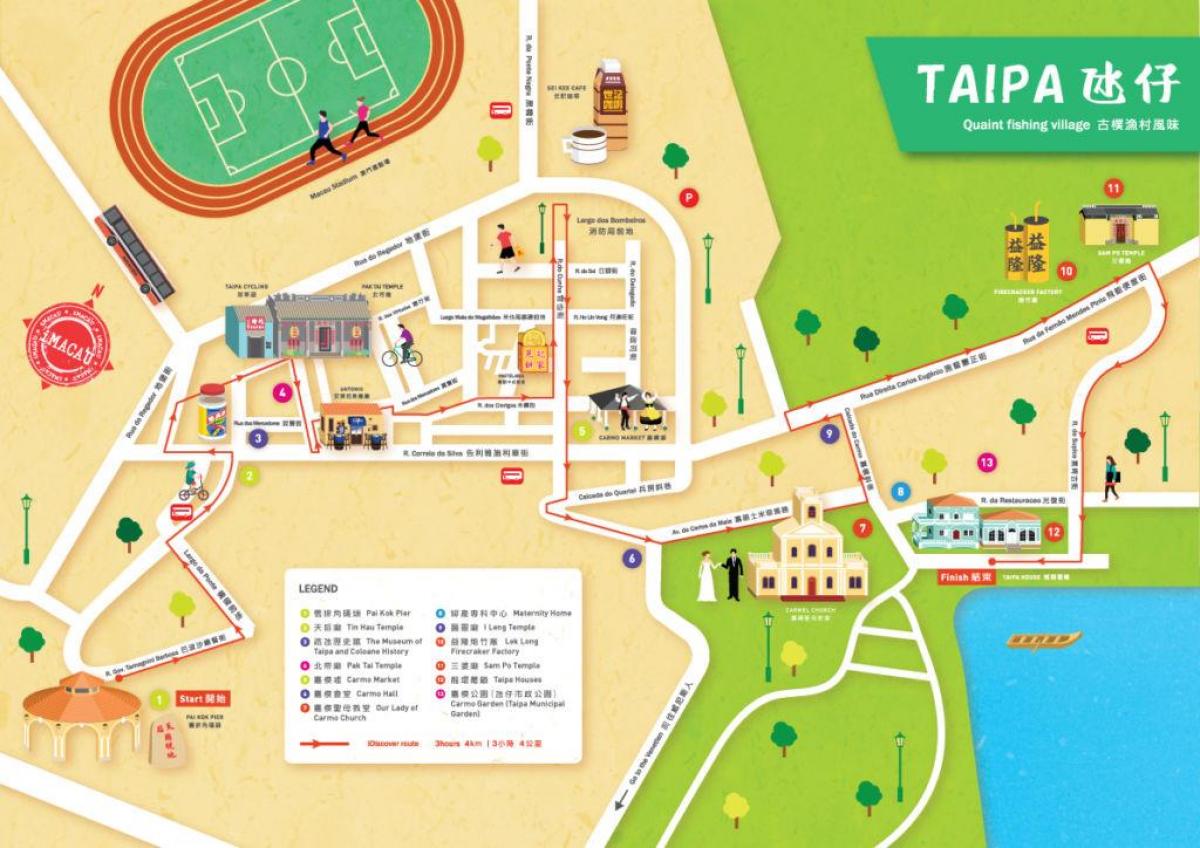 नक्शे के taipa गांव का नक्शा