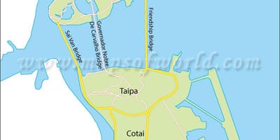 मकाऊ प्रायद्वीप के मानचित्र